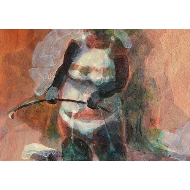 1990s Wolfgang Blanke, Nude Marion, 1997, Emulsion on Plywood For Sale - Image 5 of 13