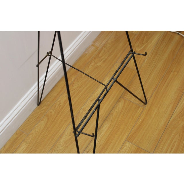 C. Early 20th Century Sturdy Strong Iron Easel w/ Tri Circular Top.