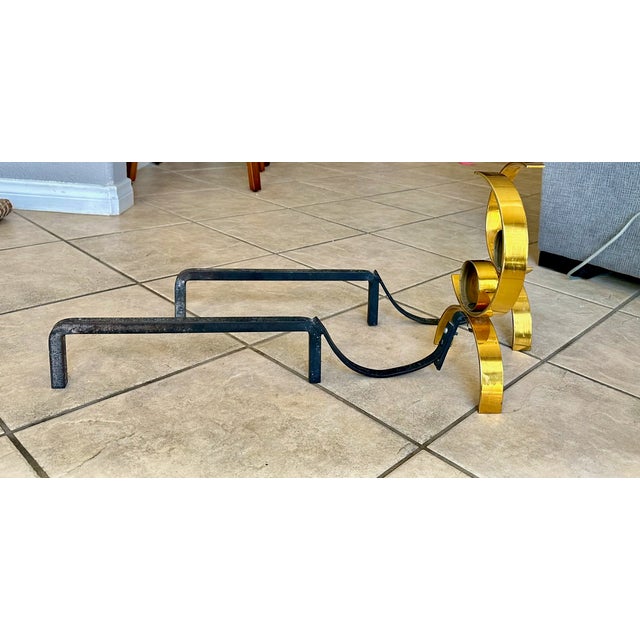 Pair of Mid-Century Modern Donald Deskey Andirons For Sale - Image 12 of 15