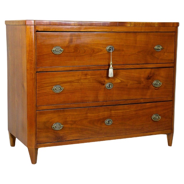 Biedermeier Cherrywood Chest of Drawers, Austria, 1830s For Sale