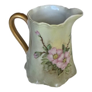 Early 20th Century Hutschenreuther Selb Bavaria Porcelain Creamer For Sale