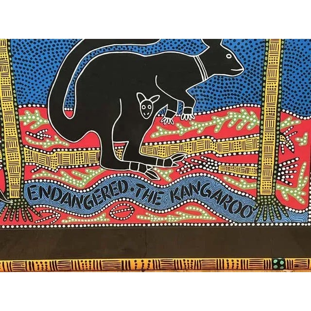 Figurative "Endangered the Kangaroo" Silkscreen Poster by Felice Regan For Sale - Image 3 of 5
