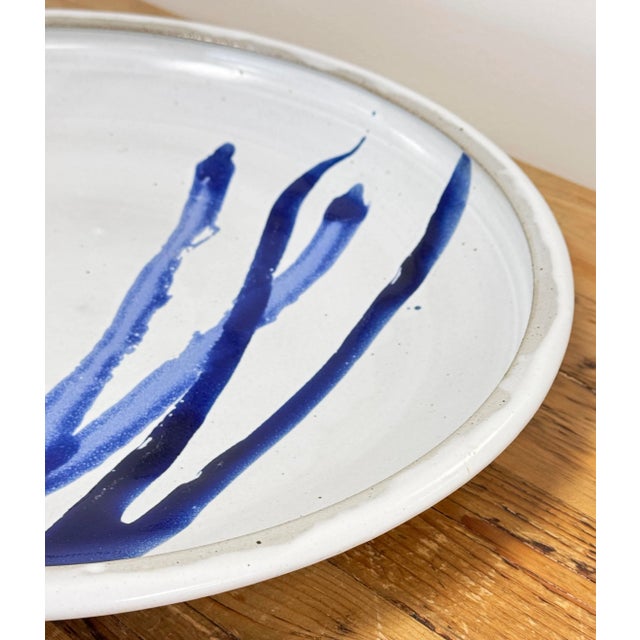 Mid 20th Century Vintage Oversized Studio Pottery Platter For Sale - Image 5 of 11