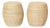 Pair of Woven Reed Garden Seats For Sale