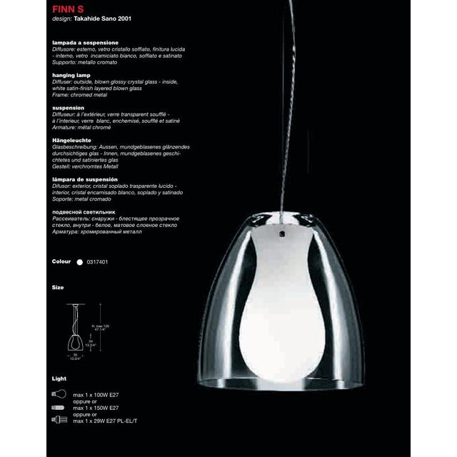 Finn S Pendant in Murano Glass by Takahide Sano, 2000s For Sale - Image 3 of 18