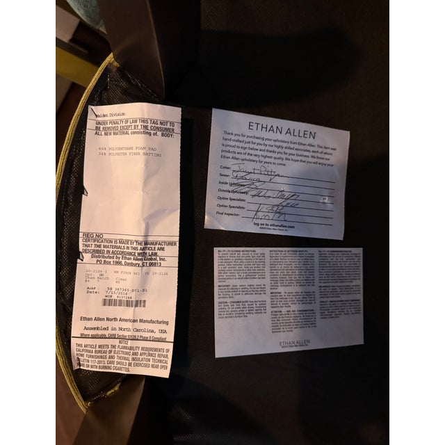 Ethan Allen “Claudia” Dining Chairs For Sale - Image 9 of 11