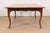 Baker Furniture French Provincial Louis XV Cherry and Burl Wood Extension Dining Table, Newly Refinished For Sale - Image 11 of 13