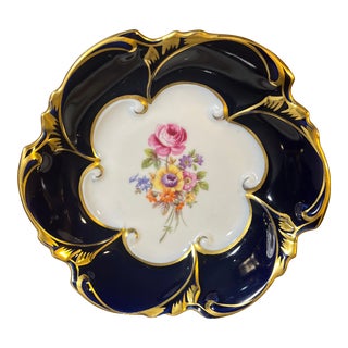 Mid 20th Century J L Menau Eckt Kobalt-Trinket/Decorative Bowl, Germany For Sale