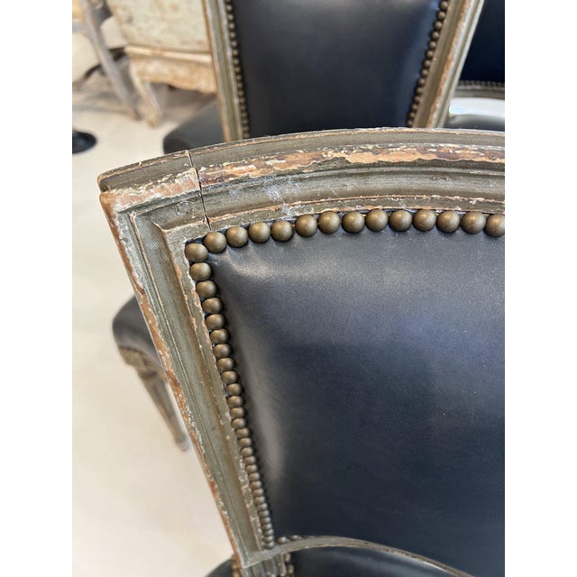 Set of 6 Antique Louis XVI Chairs For Sale - Image 4 of 12