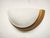 Ash Wall Lamp with Glossy White Glass, 1980s For Sale - Image 6 of 7