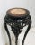 Traditional Antique Asian Plant Stand Table With Marble Top For Sale - Image 3 of 9