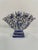 A charming faience blue and white Five Finger Tulip Vase or Tulipiere from the Mid 20th Century (1950s-70s). Made in...