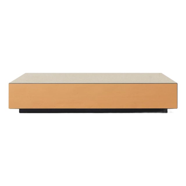 Glass Coffee Table in Smoked Brown from HKliving For Sale