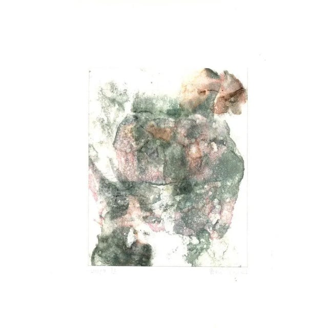 Abstract Composition is an original mixed media drawing in ink and watercolor on paper realized by Peter Dischleit...