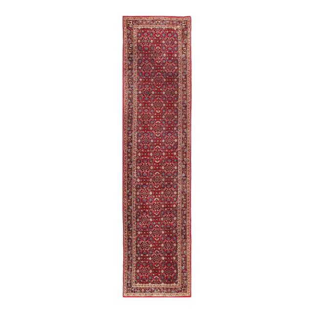 Pasargad Rust Indian Bidjar Rug - 2'7" X 11'6" For Sale - Image 4 of 4