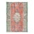 1970s Vintage Turkish Oushak Handmade Wool Cotton Orange Area Rug For Sale