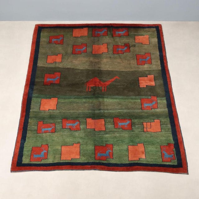 Middle Eastern Gabbeh Rug in Wool For Sale - Image 3 of 9