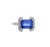 Blue Natural Tanzanite Diamond Ring Size 6.5 14k W Gold 3.89 TCW Certified For Sale - Image 8 of 12