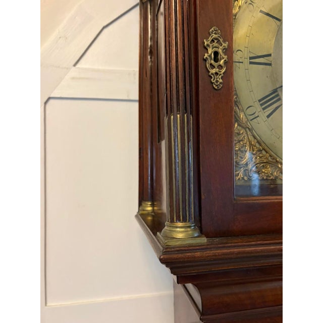 Antique Georgian Mahogany Longcase Grandfather Clock from John Taylor London, 1780 For Sale - Image 9 of 18