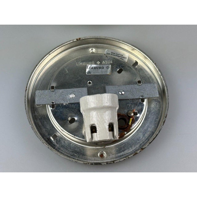 Glass & Metal Ceiling Lamp from Glashütte Limburg, Germany, 1970s For Sale - Image 14 of 15