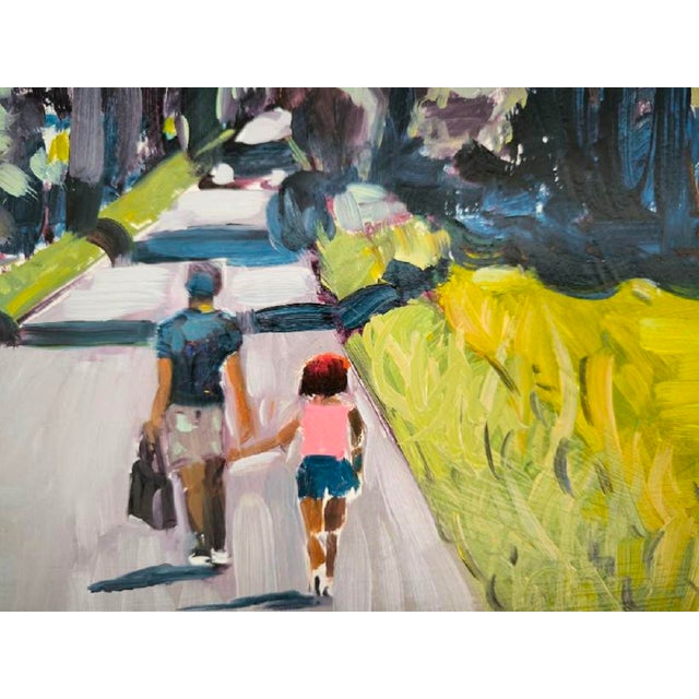 Contemporary Linda Clerget, Sun on the Countryside, Oil, Framed For Sale - Image 3 of 12