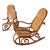 Vintage Bentwood Cane Rockers | Art Nouveau / Victorian Conservatory Style | Pair For Sale