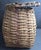 Antique Northeast Woodlands Style Lidded Pack Basket Heavy Splint Black Ash Gathering Vessel For Sale - Image 4 of 12