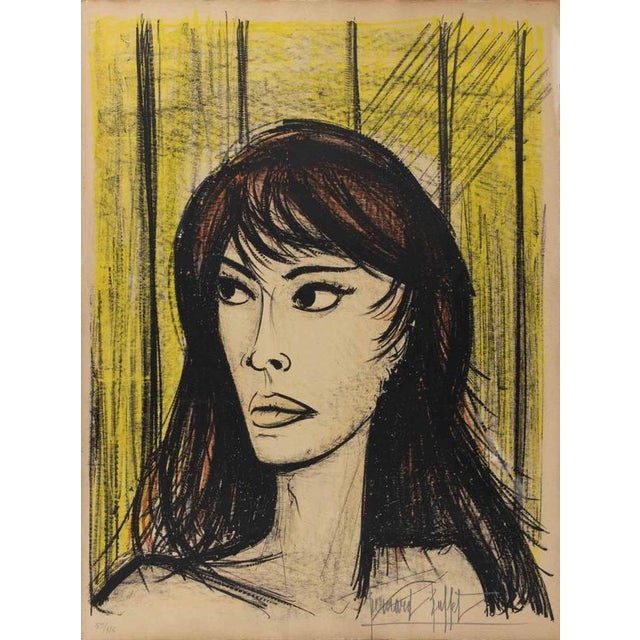 Color lithograph realized by Buffet in 1960. Hand signed in pencil lower right. Edition of 59/125; numbered in pencil....