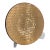 Stunning Large Gold Stephen Schlanser Christian Art Glass Platter, Signed, 22”d For Sale