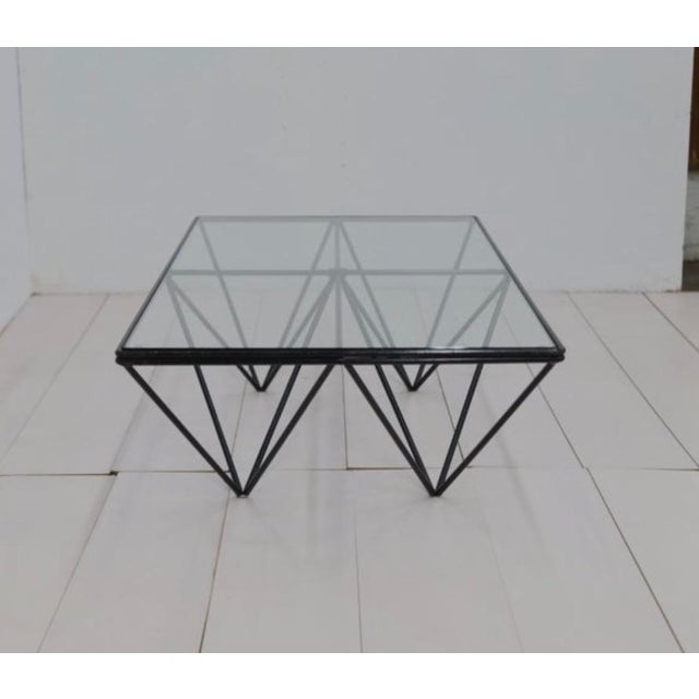 1980s Steel and Glass Rectangular Coffee Table "Alanda" by Paolo Piva for B&b For Sale In Los Angeles - Image 6 of 10