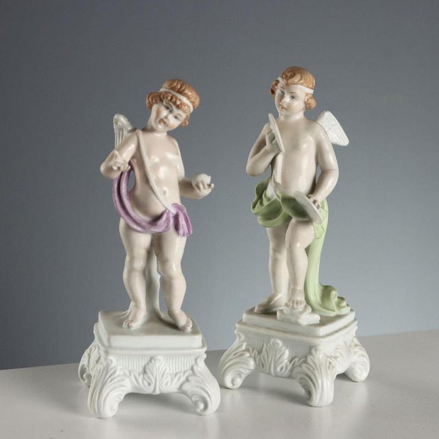Ceramic Capodimonte Porcelain Figurines, Set of 5 For Sale - Image 7 of 13