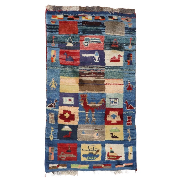 Tribal Persian Gabbeh Rug For Sale - Image 15 of 18