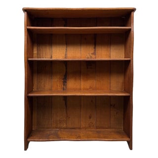 20th Century Oak Bookcase with Open Shelving For Sale