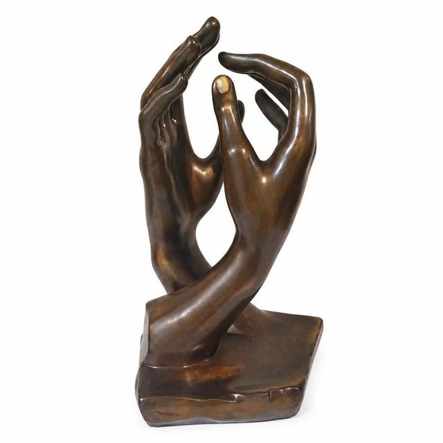 Metal Auguste Rodin, the Cathedral, 1990s, Bronze For Sale - Image 7 of 9