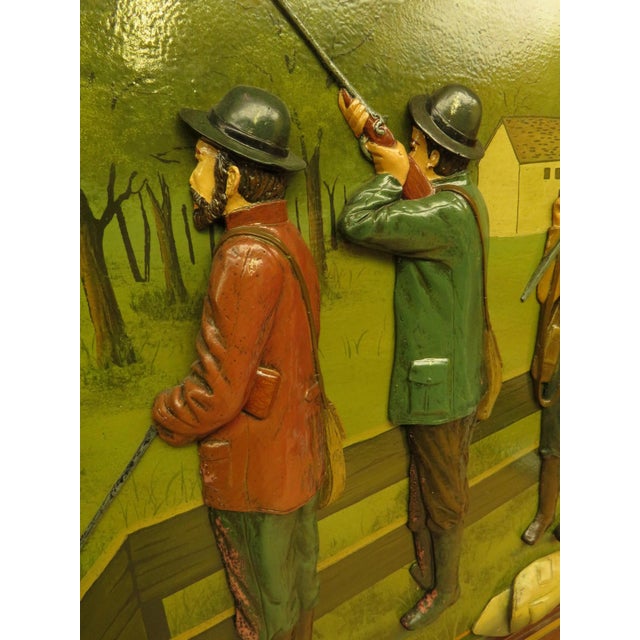 Country Corner Hand Painted Hunting Sign Ball Trap, 1980s For Sale - Image 13 of 14