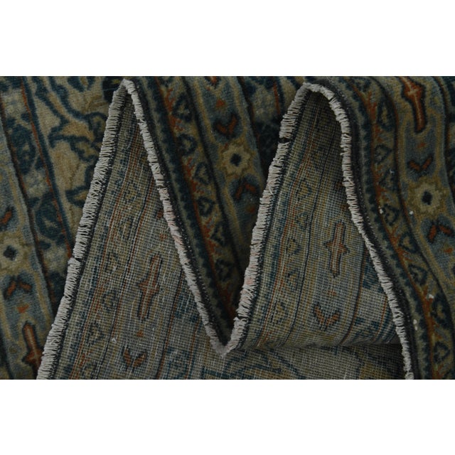 Boho Chic 1970s Vintage Persian Handknotted Wool Orange Oversize Area Rug For Sale - Image 3 of 11