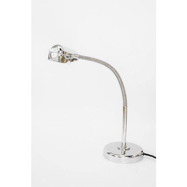 Silver Art Deco Flexible Nickel Plated Table Lamp, 1920s For Sale - Image 8 of 15