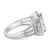 Feel like a beauty queen by wearing this glimmering and highly wonderful diamond ring. Fashioned in 14k white gold, this...
