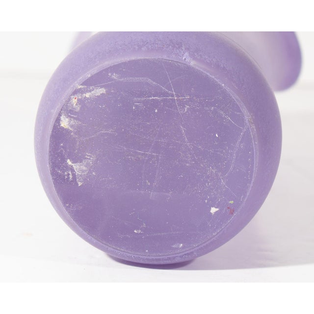 Ulrica Hydman Vallien Kosta Boda “Funghi” Purple Glass Vase For Sale In Indianapolis - Image 6 of 8