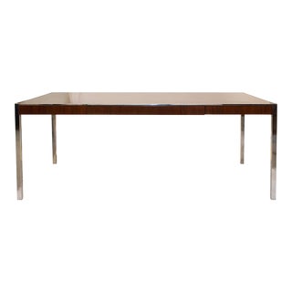 Walnut Executive Desk in the Style of Richard Schultz for Knoll For Sale