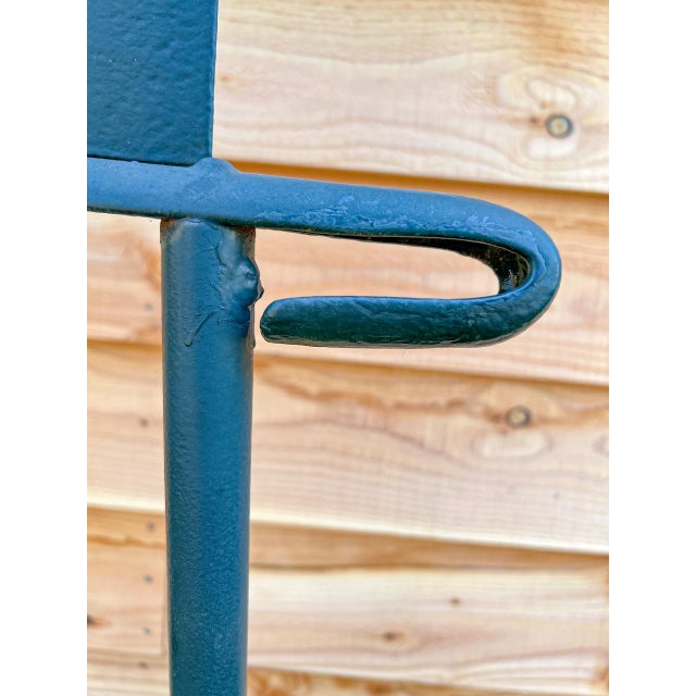 Green Wrought Iron Bicycle Stand Rack, 1920s For Sale - Image 8 of 9