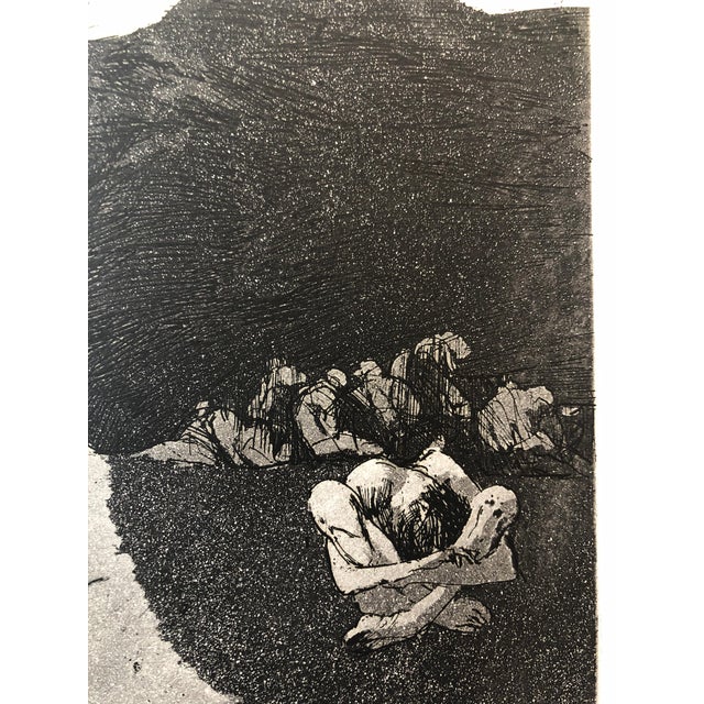 Jack Zajac, Surrealist Figurative Aquatint Etching California Modernist Sculptor Artist For Sale - Image 4 of 5