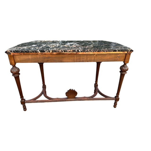 Early 20th Century Jacobean Style Marble Top Console Table For Sale - Image 13 of 16