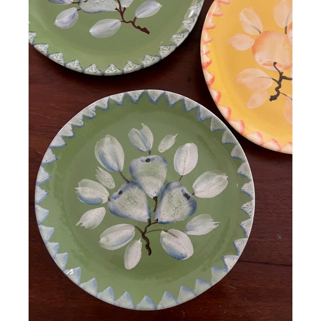 Italica Ars Hand Painted Plates- Set of 6, C. 1980's For Sale - Image 9 of 12