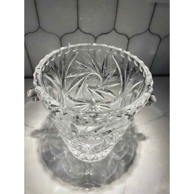 Late 20th Century Mid to Late 20th Century Crystal Ice Bucket For Sale - Image 5 of 10