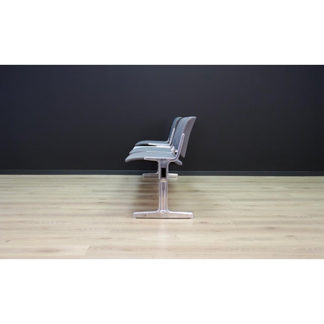 1960s Danish Grey Aluminium Bench, 1960s For Sale - Image 5 of 14