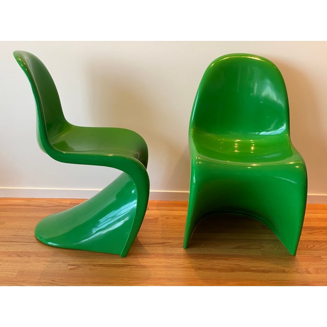 Pair ofEarly Series Herman Miller Verner Panton Stacking Chairs | Chairish