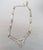 Vintage 1970s Signed Monet Rhodium Plated Tubular Necklace For Sale - Image 11 of 11