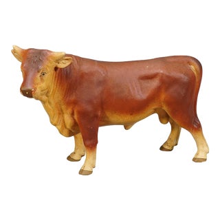 Antique Butchery Window Decoration of an Ox , Germany 1950s For Sale