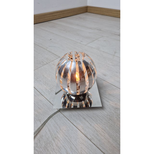 Chromed Metal Table Lamps with Touch Function, Set of 2 For Sale - Image 11 of 15